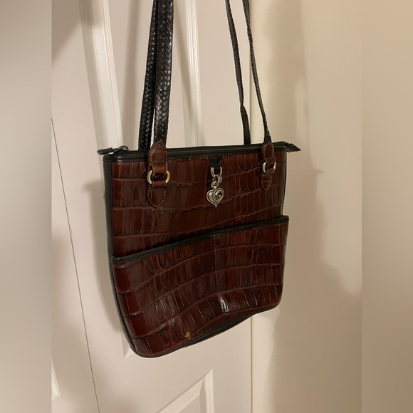 Brighton Handbags - BRIGHTON/ Croc shoulder bag